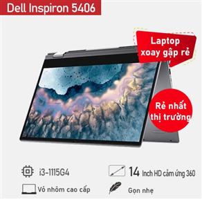 Dell inspiron 5406 2in1 i3 1115G4/ 8GB/ 128G SSD PCIE/ 14.0"HD Touch/ Win 10/FG/ KBLED